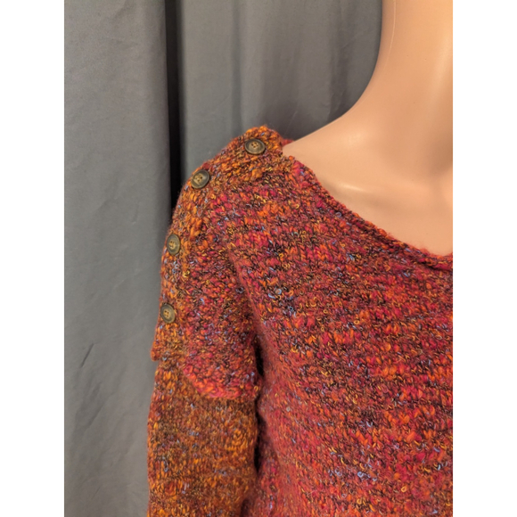 Sundance Sweater Woman's Large Sweater Crew Neck Pink Contasts - Picture 2 of 8